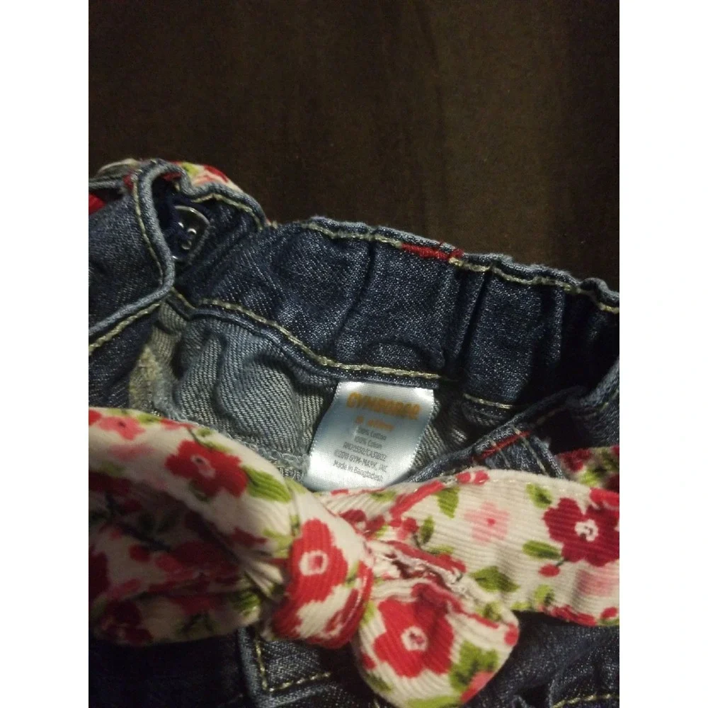 Gymboree cozy‎ owl jeans with belt 5 slim
